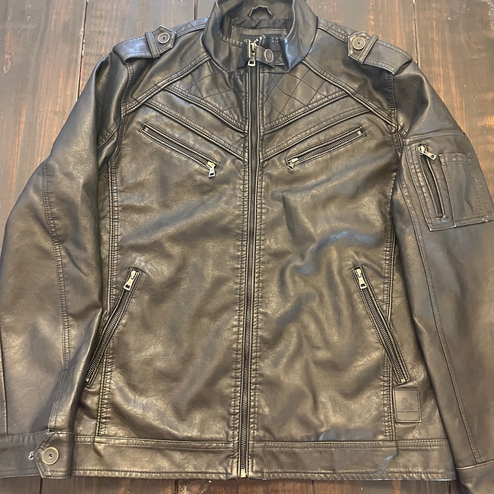 Men's Black Leather Jacket